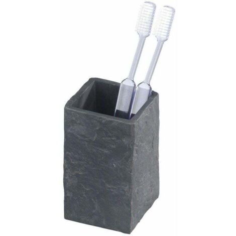 Gobelet de salle de bain design ardoise Slate