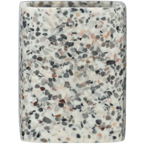 Gobelet de salle de bain effet TERRAZZO