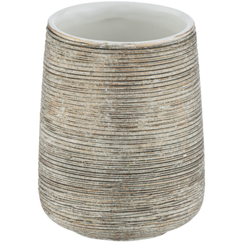 Gobelet design naturel en relief Fedio