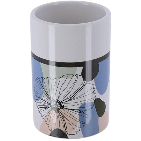 Gobelet dolomite rond imprime - flowers - Tendance