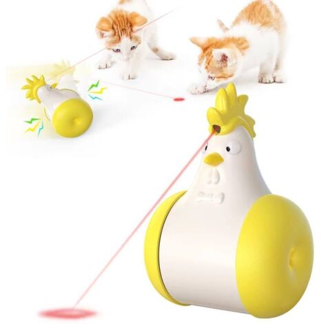 Gobelet électrique rechargeable USB avec sons, laser et couinement, jouet interactif poulet/chat