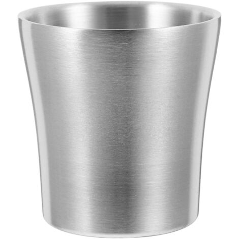 Gobelet en métal, gobelet à brosse à dents en acier inoxydable, tasse incassable pour la salle de bain, idéale pour les voyages et le camping.