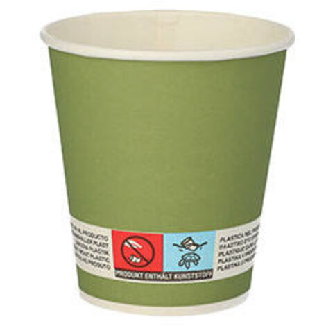 Gobelet en papier « Whisky » vert 100 ml, diamètre 72 mm 20 pièces.