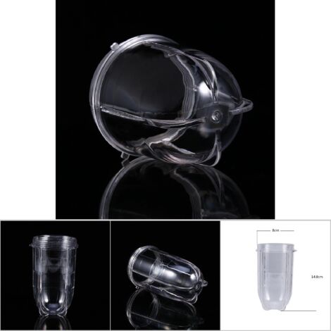 Gobelet en Plastique Transparent pour Blender, Accessoire de Rechange pour Mixeur et Presse-agrumes