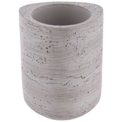 Gobelet en polyresine effet beton - gris - Tendance