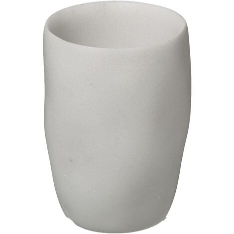 Gobelet et Porte brosse à dents en résine Blanche - Five
