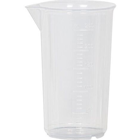 Gobelet gradué sans poignée 250 ml transparent