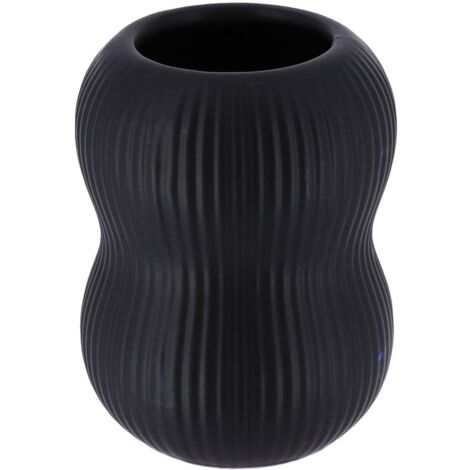 Gobelet gres arrondi - noir - Tendance