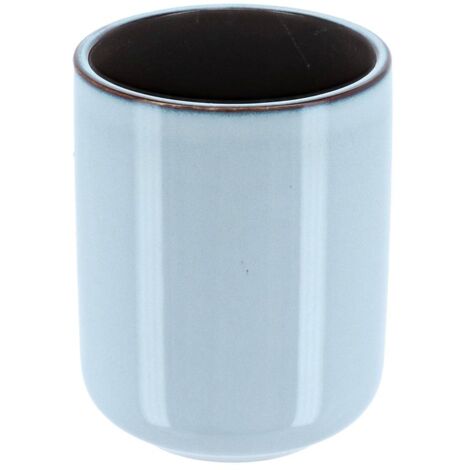 Gobelet gres laque - bleu - Tendance