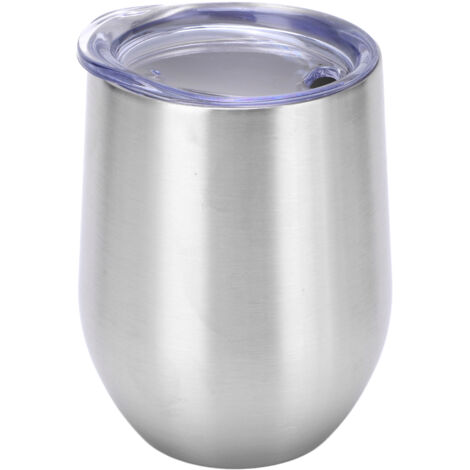 Gobelet isotherme en acier inoxydable 12 oz avec couvercle à paille, parfaits pour les voyages et pique-niques