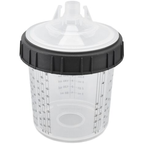 Gobelet jetable pour peinture pulvérisateur 600ml avec couvercle, accessoire de mélange peinture