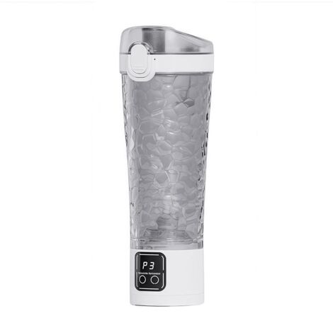 Gobelet mélangeur électrique pour protéines, gourde de sport, mélange automatique, idéal pour le sport, le fitness, la salle de sport, le camping et les activités de plein air. Portable et rechargeabl