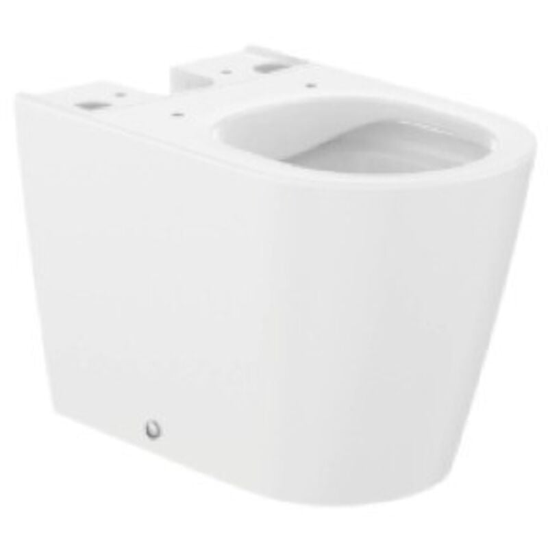 Cuvette murale compacte sans rebord avec double sortie pour wc à réservoir bas inspira Roca Couleur : Blanc