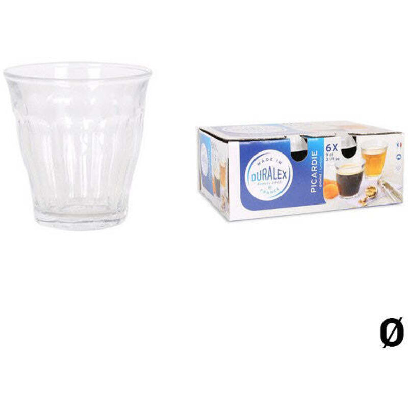 Duralex – Gobelet en verre trempé 9 cl – Résistant aux chocs thermiques – Empilable et compatible micro-ondes – Pour shooter ou verrine