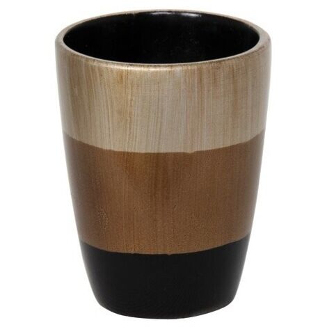 Gobelet Polyrésine BAMAKO Noir Beige Marron MSV