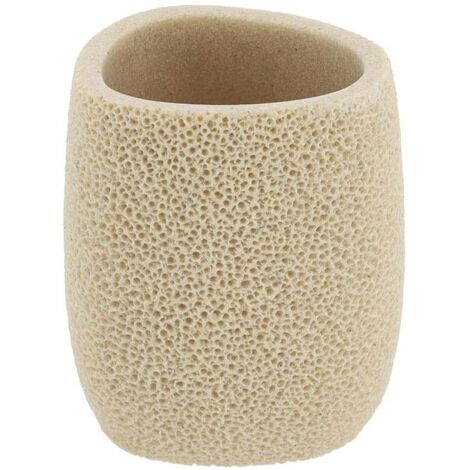 Gobelet polyresine effet eponge de mer - naturel - Tendance