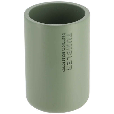 Gobelet à Dents Zeller Natural En Polyrésine - Beige, Ø7.2x10 Cm, Style Lin, Facile à Entretenir