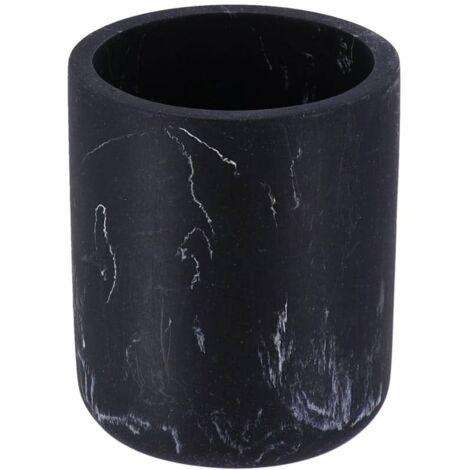 Gobelet polyresine - marbre noir - Tendance