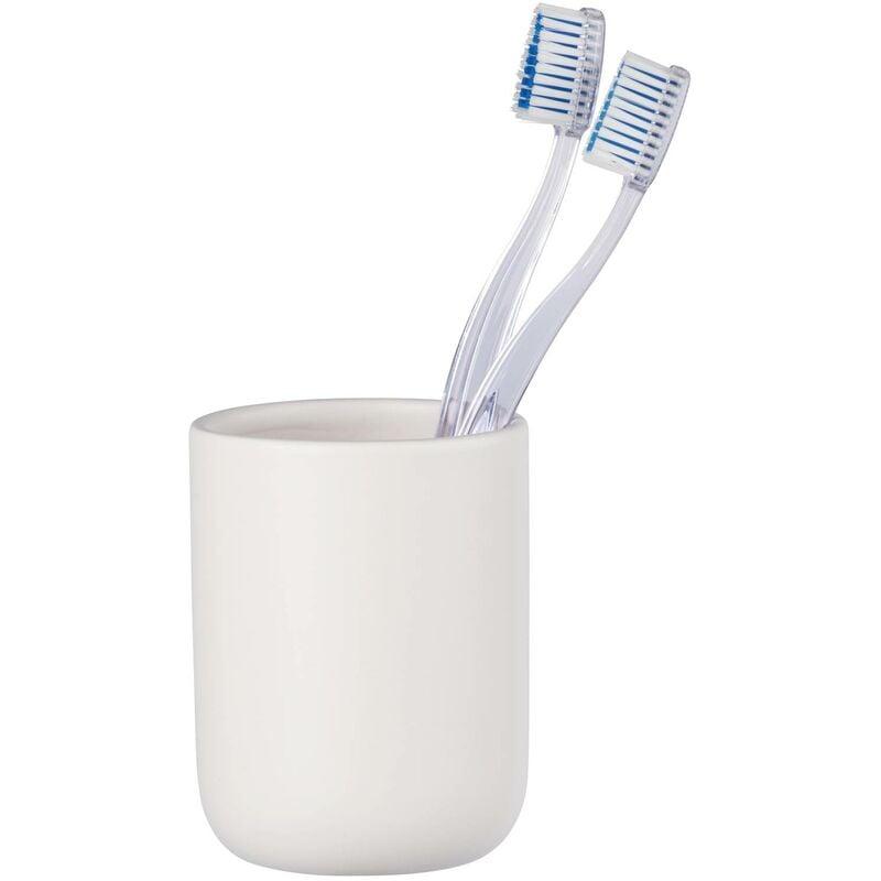 Wenko - Gobelet pour brosse à dents, céramique, ø 7,6 cm, Allstar