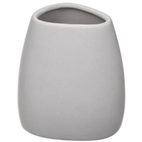 Gobelet Salle de Bain en Céramique "Silk" 9cm Blanc
