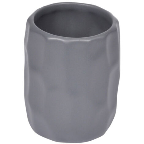 Gobelet Salle de Bain "Origami" 9cm Anthracite Mat
