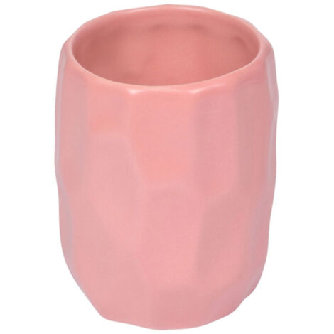 Gobelet Salle de Bain "Origami" 9cm Rose Mat
