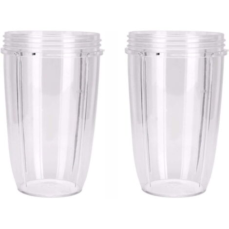 Gobelets de Rechange Compatibles NutriBullet Pro 600W 900W, Lot de 2 Grands Bols Mélangeurs