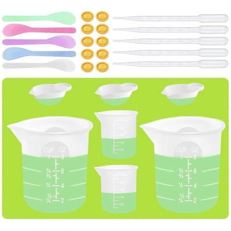 Gobelets doseurs en silicone pour fournitures en résine ---