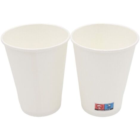 Gobelets en papier blanc 300 ml Enjoy Drink Go 50 pièces SUP