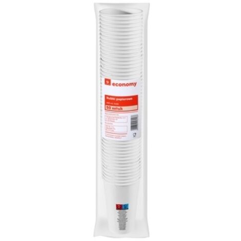 Gobelets en papier blanc TGE 400 ml, 50 pièces