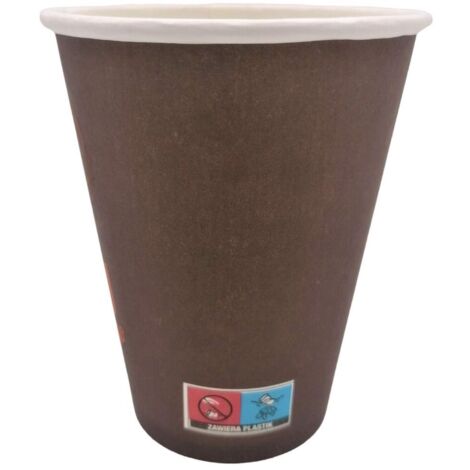 Gobelets en papier marron 300 ml Enjoy Drink Go 50 pièces SUP