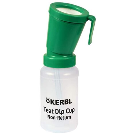 Gobelets trempeurs pour la traite Kerbl - 300 ml - X Modèle Gobelet anti-retour vert