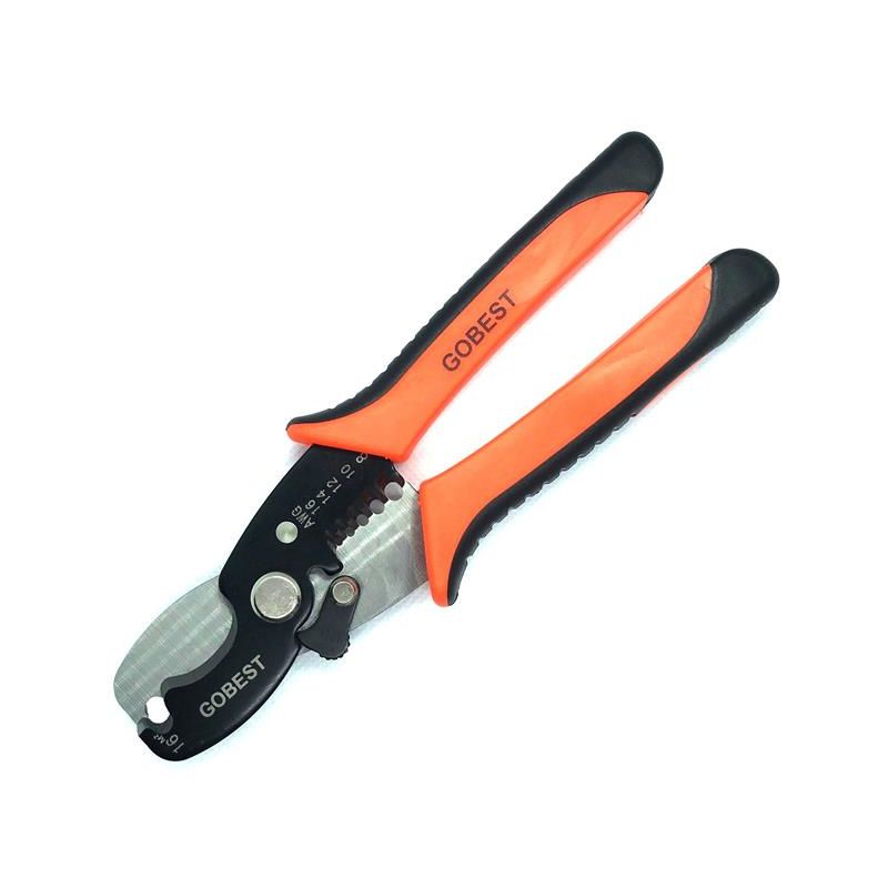 Gobest - cable cutter,wire cable stripper 180mm, AWG 16-8, 1.6-3.2 mm GB-0037)