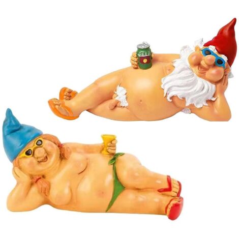 Goblin-Gartenfigur aus Kunstharz, frecher Elf, lustige Dekoration für drinnen und draußen, Gartenfigur für Zuhause