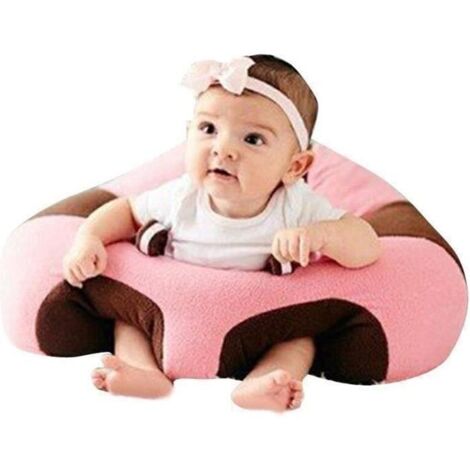 GOBROBK Transat bébé chaise cébé aassis confort doux velours jouet support pour s\'asseoir dans maison 4530CM 3-16 mois( Rose )