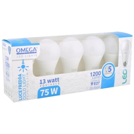 GOCCIA LED 5PZ 6000K 1200LM E27