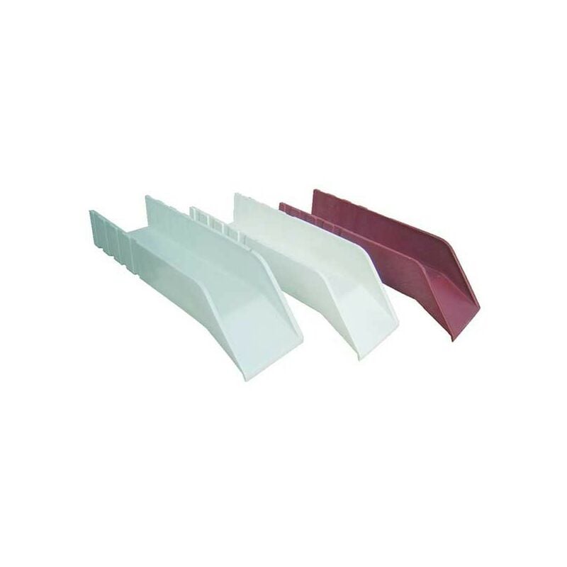 Gocciolatoio in plastica cm 25x6 - leggero : Colore - Bianco