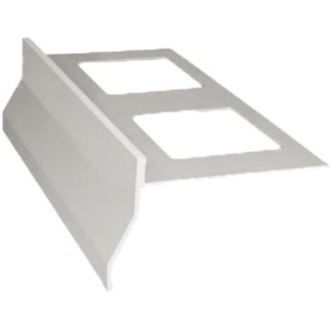 BRICO DEA GOCCIOLATOIO PER BALCONI E TERRAZZE 'NOR' bordo 55 mm / lungh. 2,7 mt