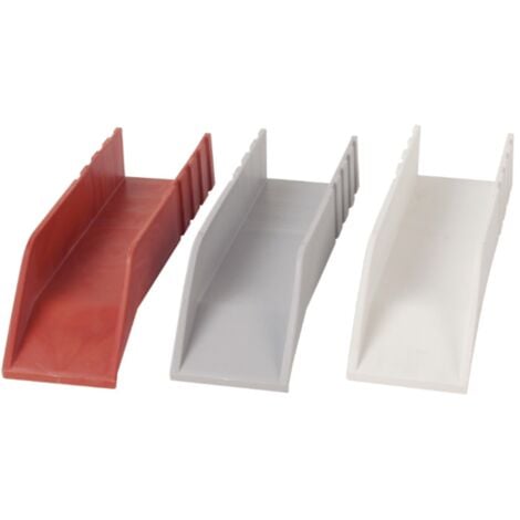 Gocciolatoio per terrazzi in polipropilene antiurto cm 6x23 -Rosso