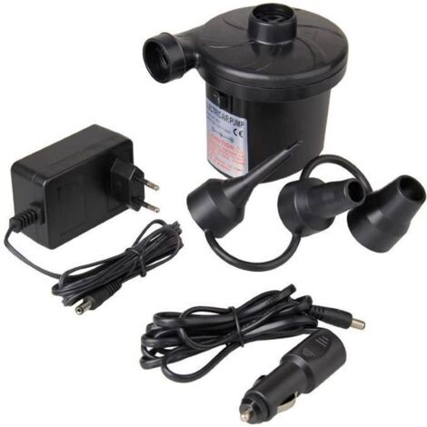 GOCHANGE Pompe Electrique Gonfleur Dégonfleur Matelas avec 3 Buses pour Camping Lit Meubles Voiture