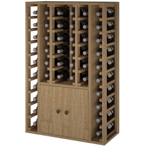 Godello 44 botellas 2 puertas bajas de madera de roble