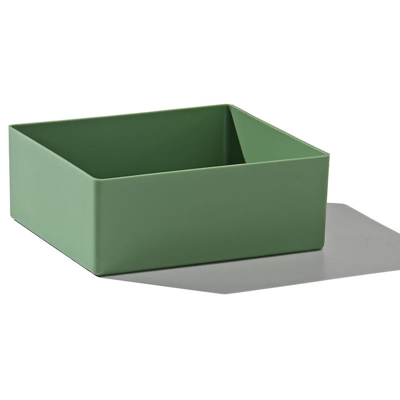 Certeo - Godet de compartimentation de dimensions spéciales - polystyrène, lot de 50 - L x l x h 130 x 115 x 50 mm, vert - Coloris: Vert