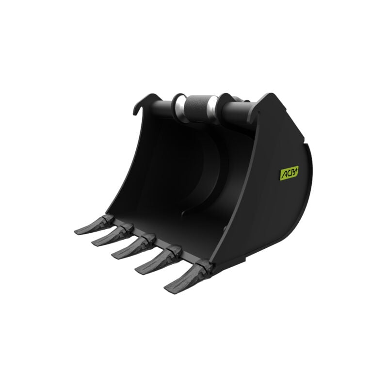 ACB - Godet de terrassement 600 mm dents Feurst fkmce pour Coupleur Morin Module 0 - R02-600