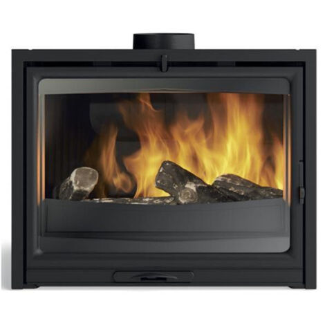 Godin – Insert cheminée à bois 10kW noir anthracite – Rendement 80,8% – Raccordement Ø 180mm – Dimensions 76x62x49,5cm – 660208
