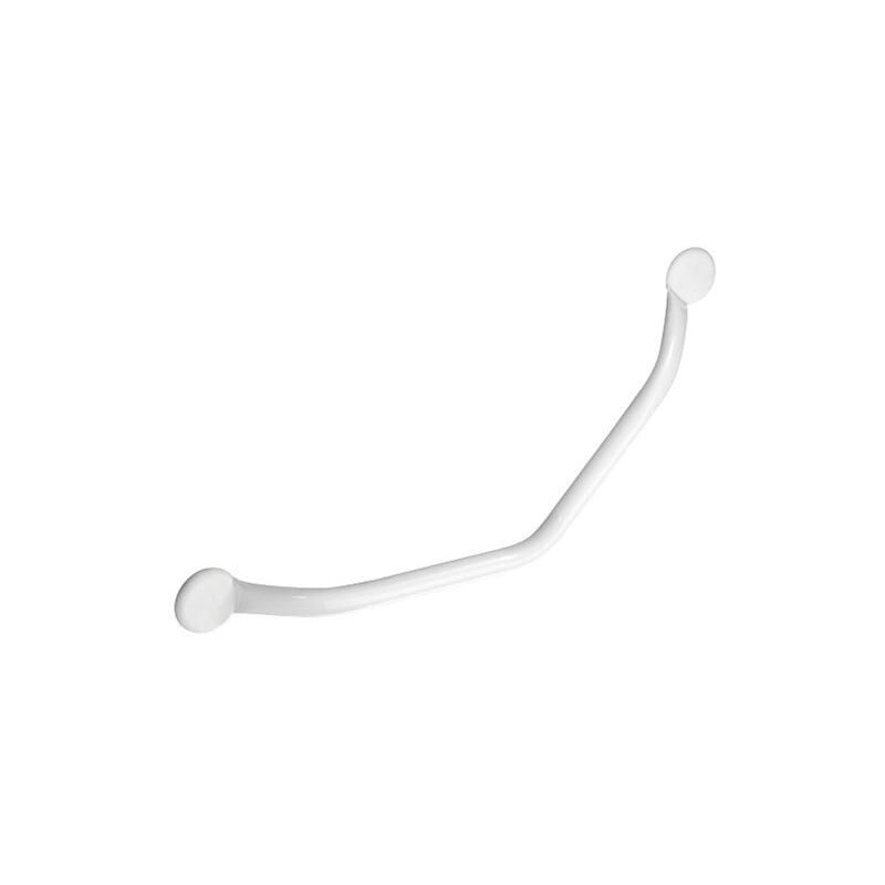 Godonnier - Barre d'appui coudée 135° 350x350mm acier époxy blanc