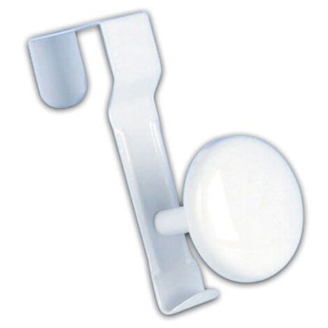 GODONNIER - Patère 1 tête clipsable acier blanc