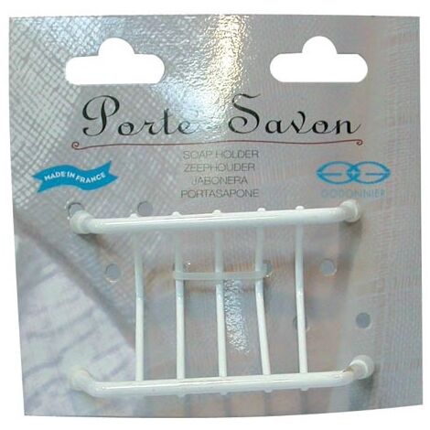 GODONNIER - Porte savon grille fil plast.blc 72001