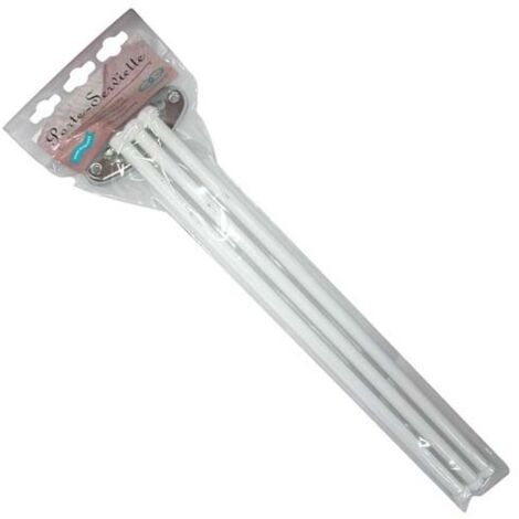 GODONNIER - Porte serviette 3 barres mobiles époxy blanc