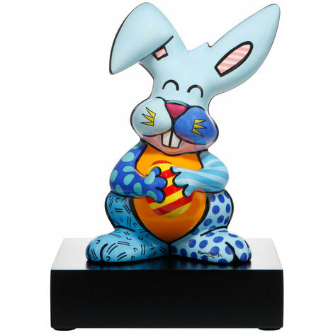 dekorative witzige Deko-Figur Silhouette Hasen mit Pusteblümchen Meta