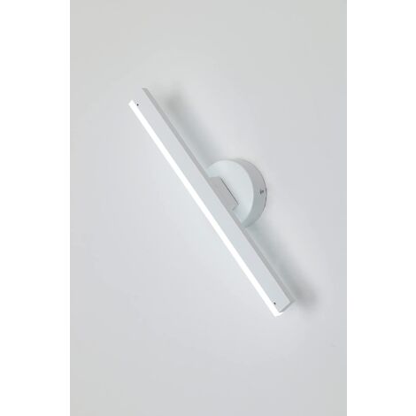 GOECO Applique LED Moderna, 8W 426LM, Lampada da Parete Lunga Bianca 38CM, Luce Bianca Fredda 6500K per Camera da Letto, Luce per Specchio del Bagno, Soggiorno, Sala da Pranzo, Corridoio, Scala